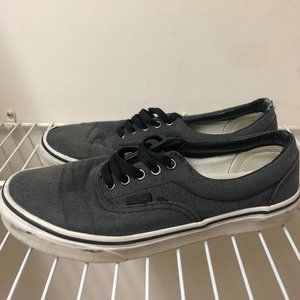 Gray and Black Vans